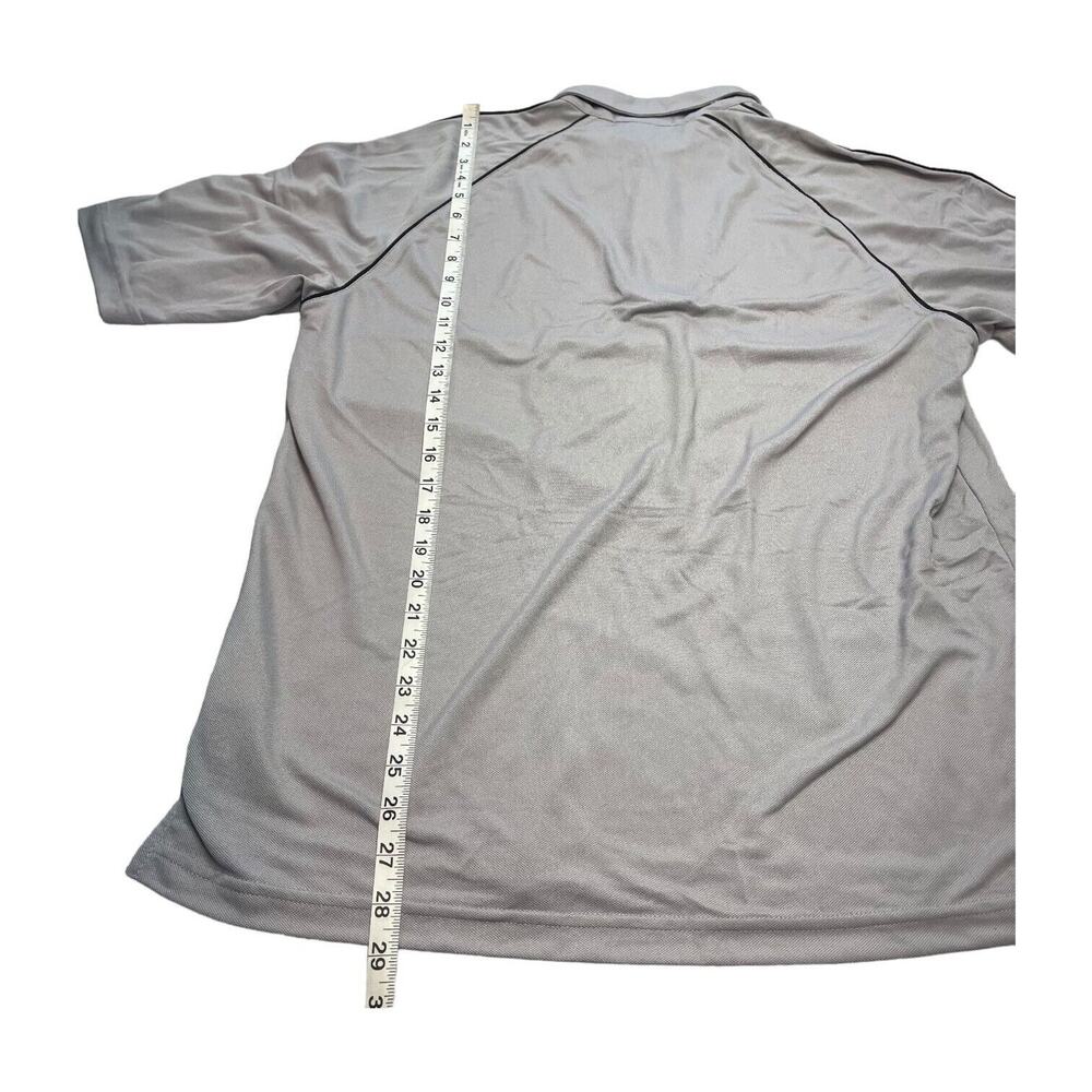 Il Migliore Polo Shirt Men's Medium Gray Nylon Short Sleeve Quarter Zip Classic - Picture 5 of 8